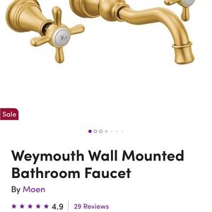 Moen Weymouth Brushed Gold Bathroom Faucet